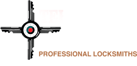 Territorial Key Lock & Safe, Inc. Logo "Professional Locksmiths" "Bonded and Insured"