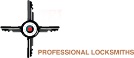 Territorial Key Lock & Safe, Inc. Logo "Professional Locksmiths" "Bonded and Insured"